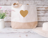 Bold Heart Designs Natural Beach Bag