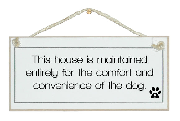 This house is maintained...