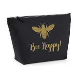 Bee Range. Black make up bag