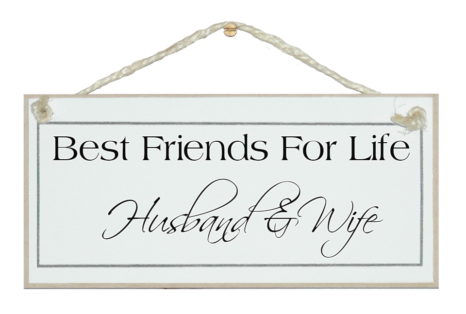Best friends...Husband and Wife sign Crafty Clara
