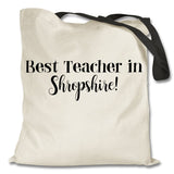 Personalised Best teacher in...tote bags