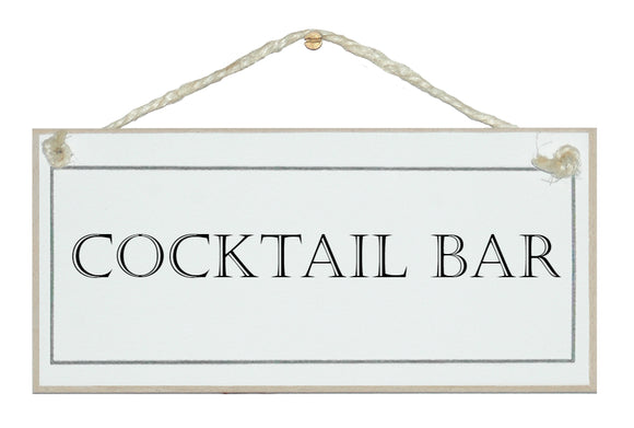Cocktail Bar sign