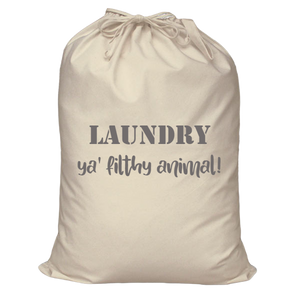 Filthy Animal! Canvas Laundry Bag