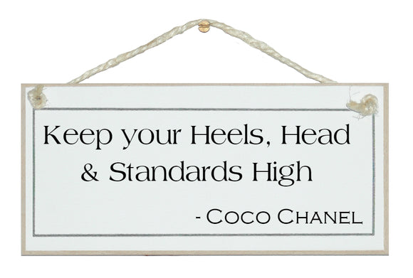 Heels and Standards...Coco Chanel