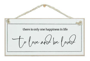 To love and be loved. Free style sign