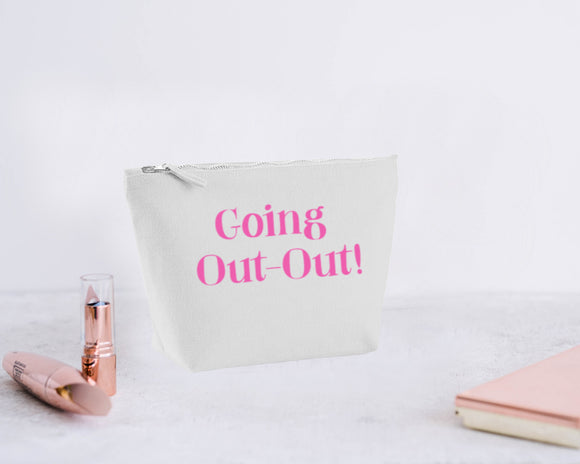 Going Out-Out! Grey Make Up Bag