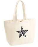 Zebra Star Design. Marina Bag