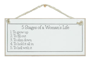 5 Stages of a Woman's life