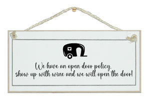 We have an open door policy...caravan
