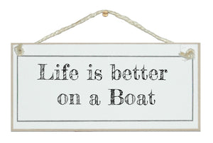Life is better on a boat