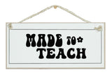Retro Teacher Signs