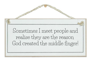 Reason God created the middle finger!