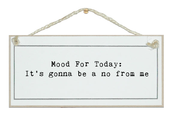 Mood for today...
