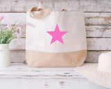 Star Range Natural Beach Bag