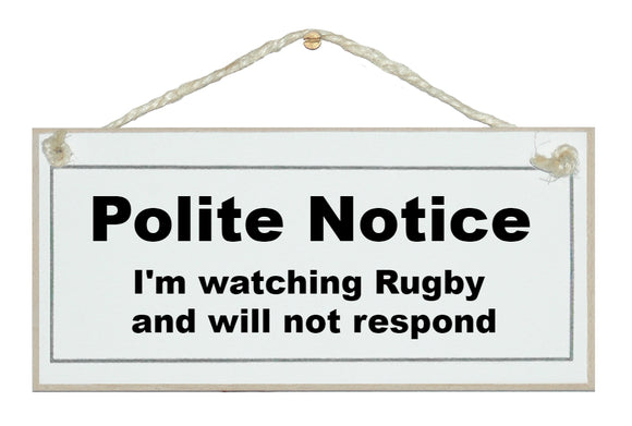 Polite notice...