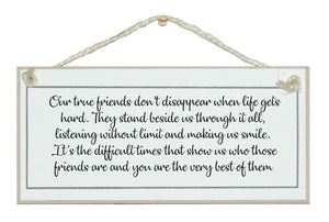 You are the very best of them...friendship sign