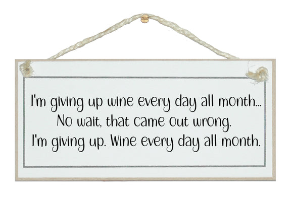 Wine every day...