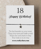 Landmark Special Birthday Wish Star Bracelets