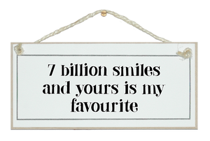 7 billion smiles...