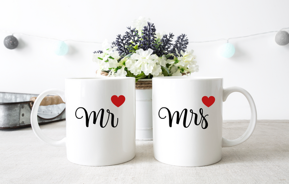 Mr & Mrs Mug Set