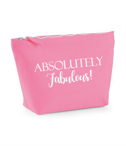 Absolutely Fab'. True Pink Make Up Bag