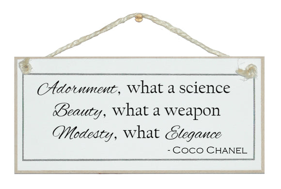 Adornment...Coco Chanel