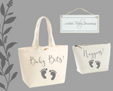 New Baby Bag Gift Set Colour options