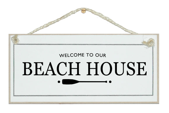 Beach House sign
