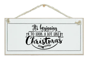 Look like Christmas. New, fun Christmas sign