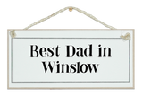 Best Dad in...! Sign