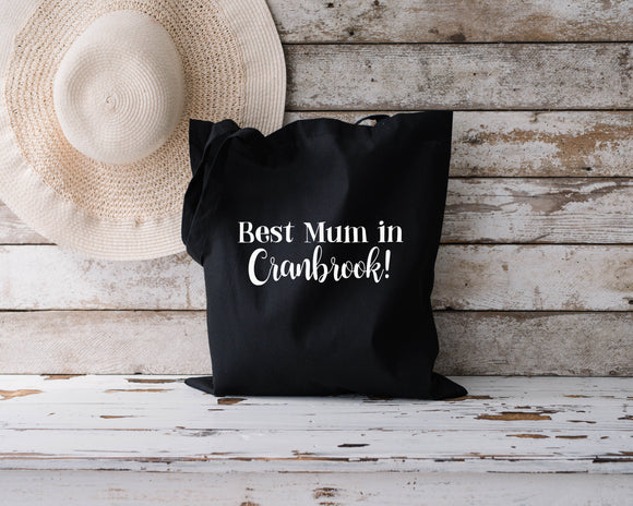Personalised Best Mum in...tote bags