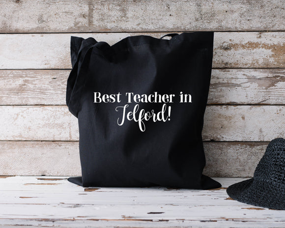 Personalised Best teacher in...tote bags