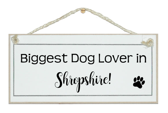 Biggest dog lover in...