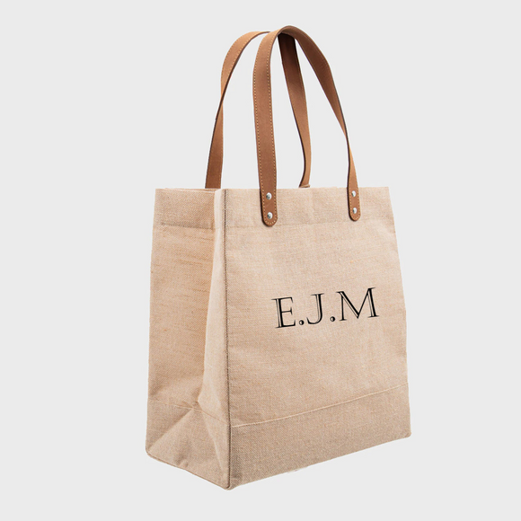 Personalised Initials Luxury Juco Shoulder Bag