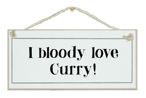 I bloody love curry