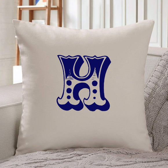 Circus Monogram personalised Natural Square Cushion