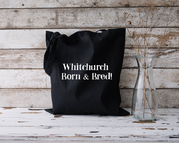 Personalised Born and bred...tote bags