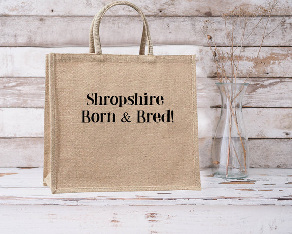 Born and Bred...Large Jute Bags