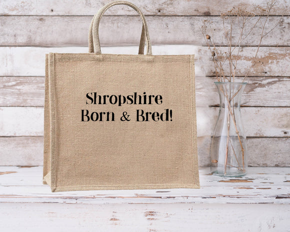 Born and Bred...Large Jute Bags