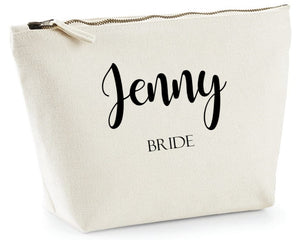 Personalised Bride Make Up Bag