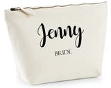 Personalised Bride Make Up Bag