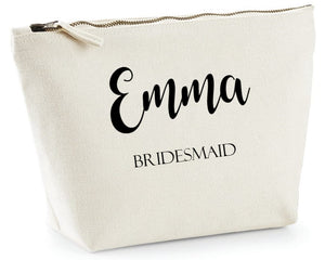 Personalised Bridesmaid Make Up Bag