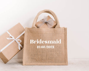 Bride Tribe Mini Jute Bags