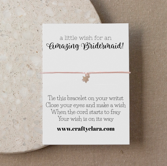 Amazing Bridal Party Star Bracelets