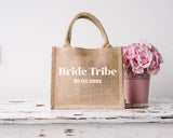 Bride Tribe Mini Jute Bags
