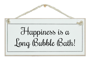 ...Long bubble bath!