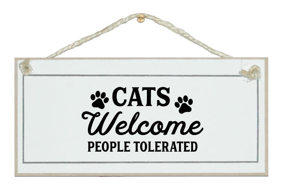 Cats welcome...sign