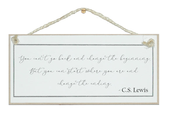 Change the ending...C.S.Lewis