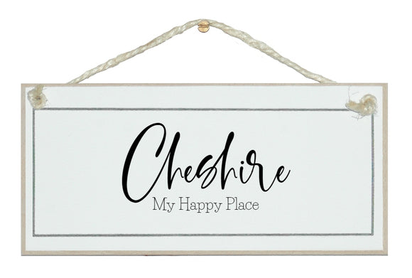 Bespoke...my happy place sign