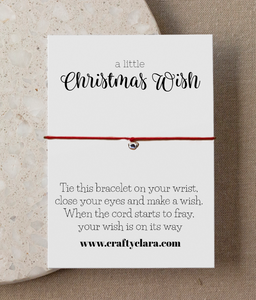 A little Christmas Wish. Bell Bracelet